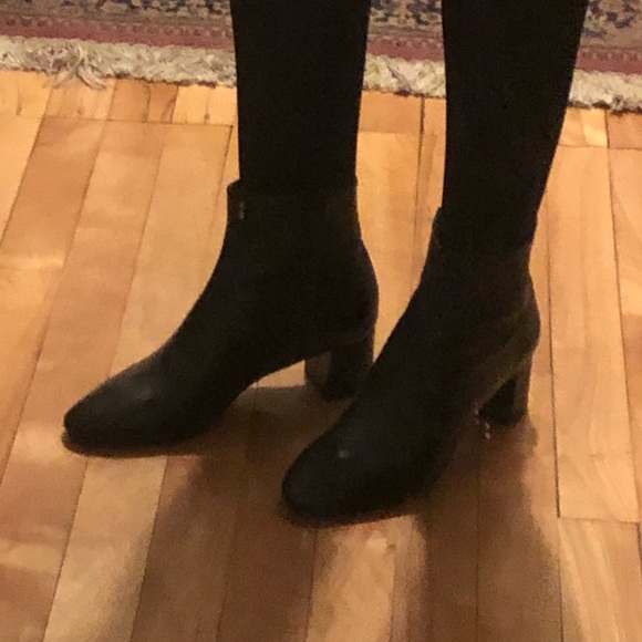 L'intervalle Black Leather Ankle Boots - Picture 7 of 7